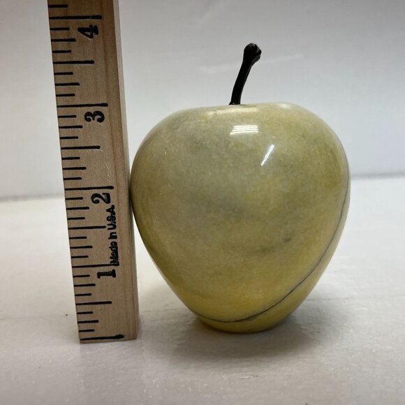 Decorative Onyx Apple Paperweight Over‎ 1 lb - Picture 5 of 6